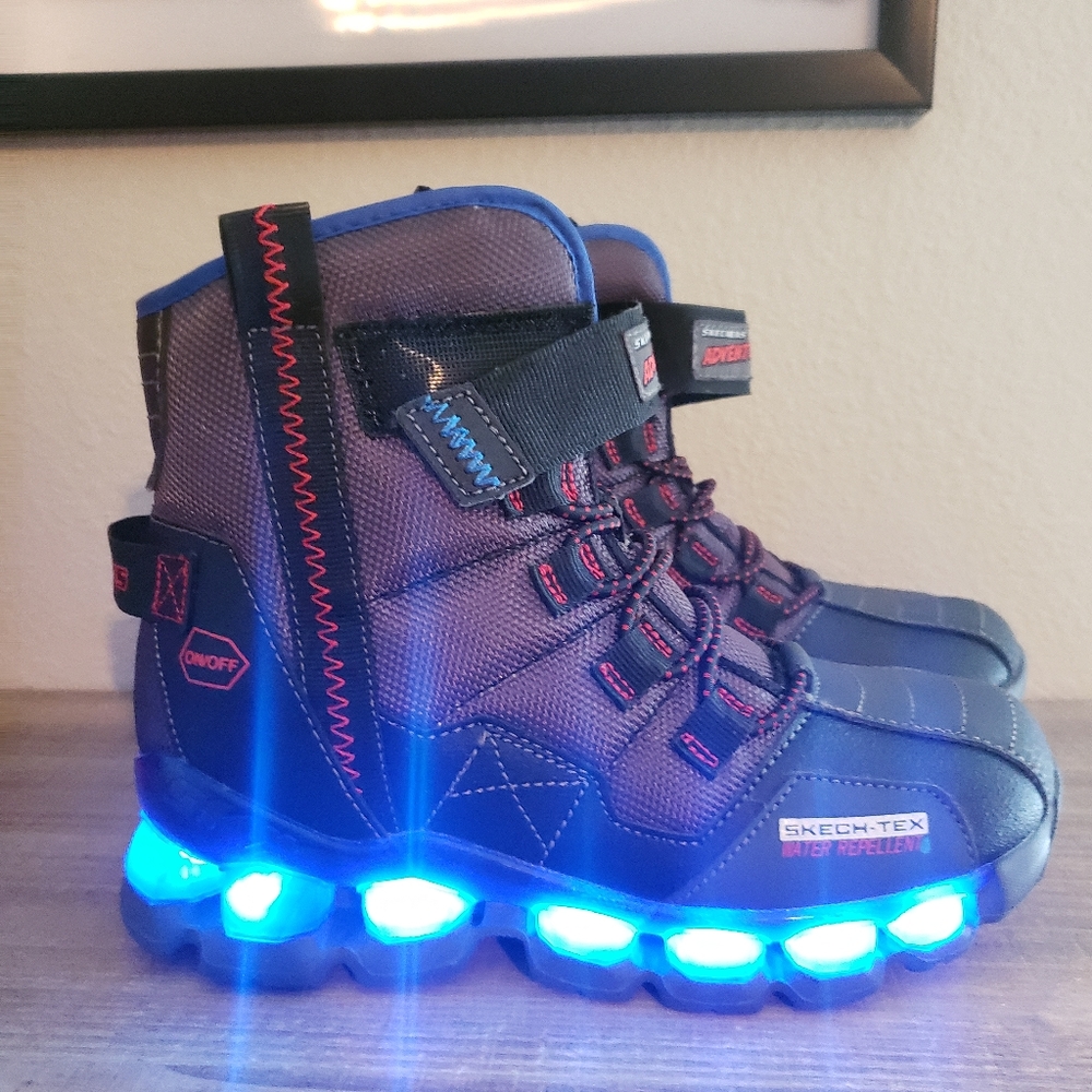 Boys Sketcheds Light Up Boots